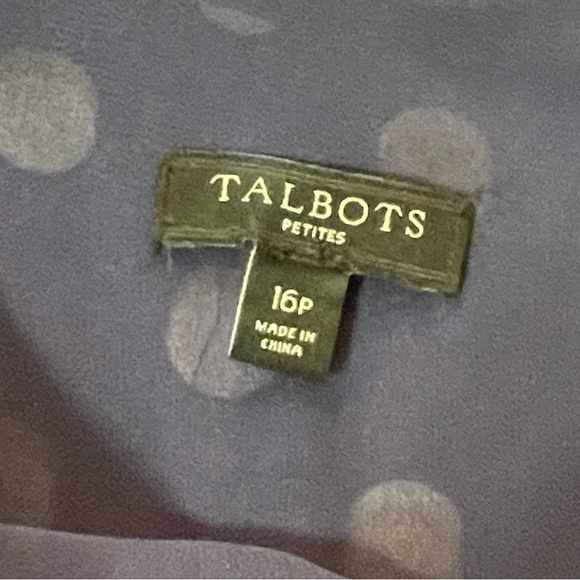 Talbots Blue and Yellow Ruched A-Line Sundress - Picture 5 of 10